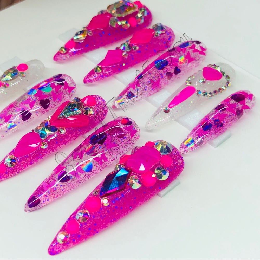 ROMANS 10:10 - XXL STILETTO PRESS ON NAILS